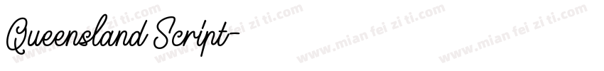 Queensland Script字体转换